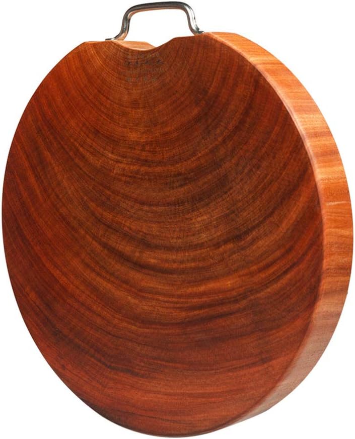 Chopping Boardcutting Board Round Whole Wood with Handle Kitchen Cutting Board Hand-Made Unpainted Health Suitable for Cutting Vegetables/Fruits/Meat