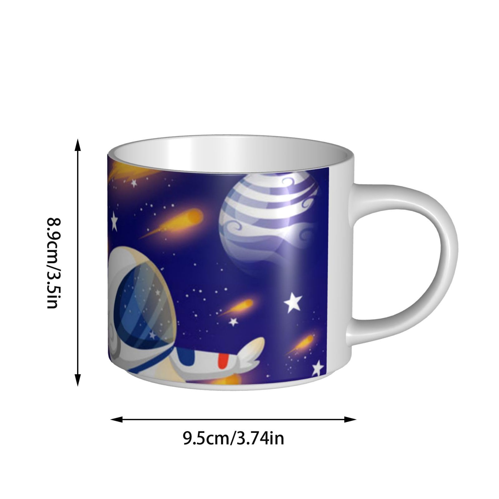 Wszechświat astronauta rakieta galaktyka drukowane kubki ceramiczne o dużej pojemności kubek do kawy
