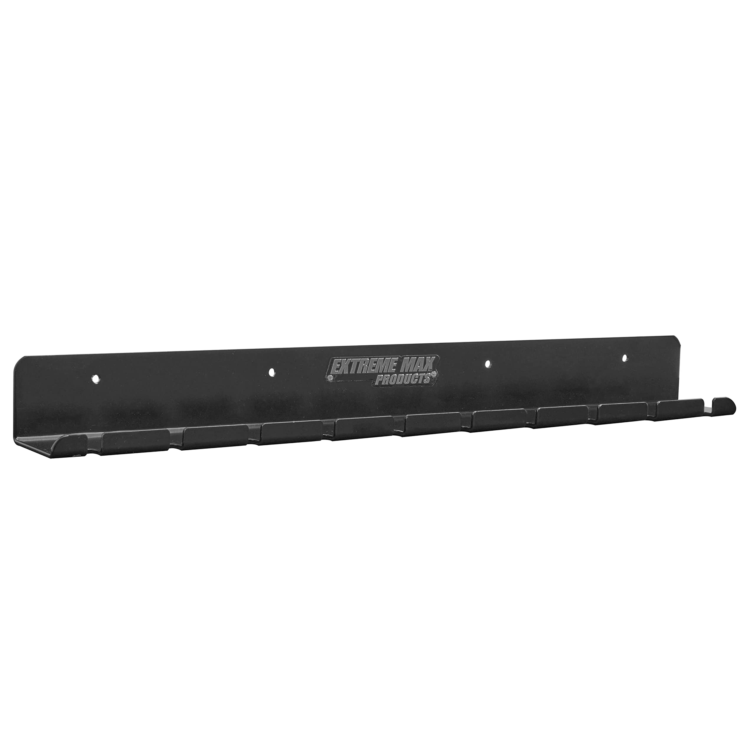 Extreme Max 5001.6171 Soporte de pared para herramientas neumáticas de aire para remolque de carreras cerrado, tienda de almacenamiento de garaje, color negro