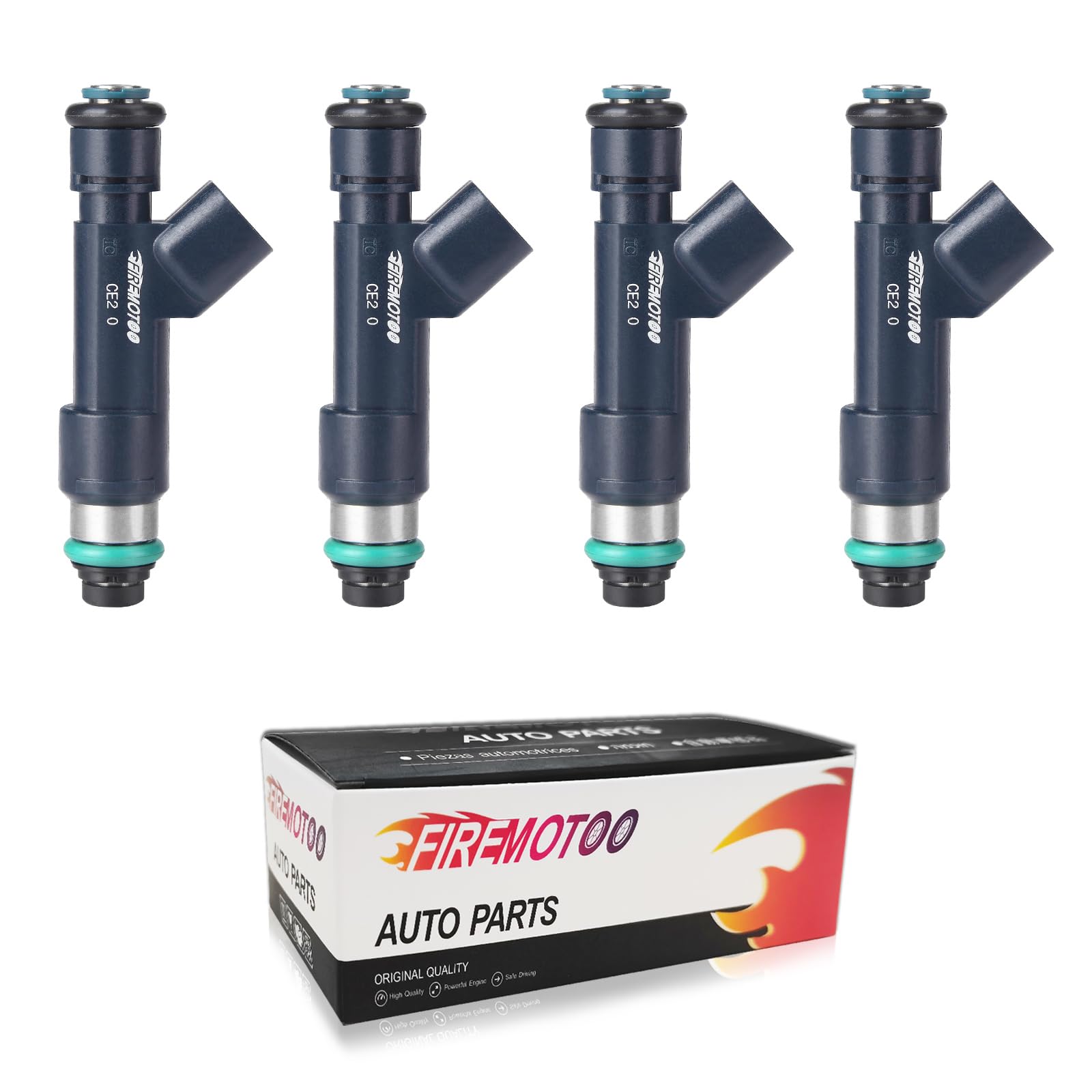 Set Of 4 Fuel Injectors - Compatible With Chevy Malibu 2.4L (2008-2011), Cobalt, Pontiac G6, Saturn Sky