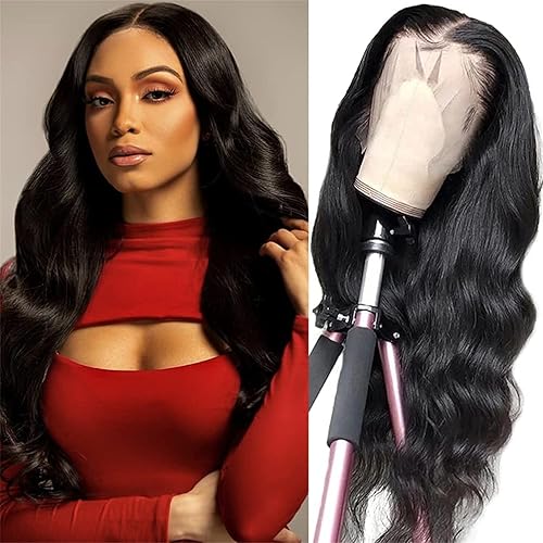Body Wave Lace Front Wigs Human Hair 13x4 HD Lace Frontal Wig Pre Plucked Brazilian Human Hair Wigs for Black Women 150% Denisty 22 Inch