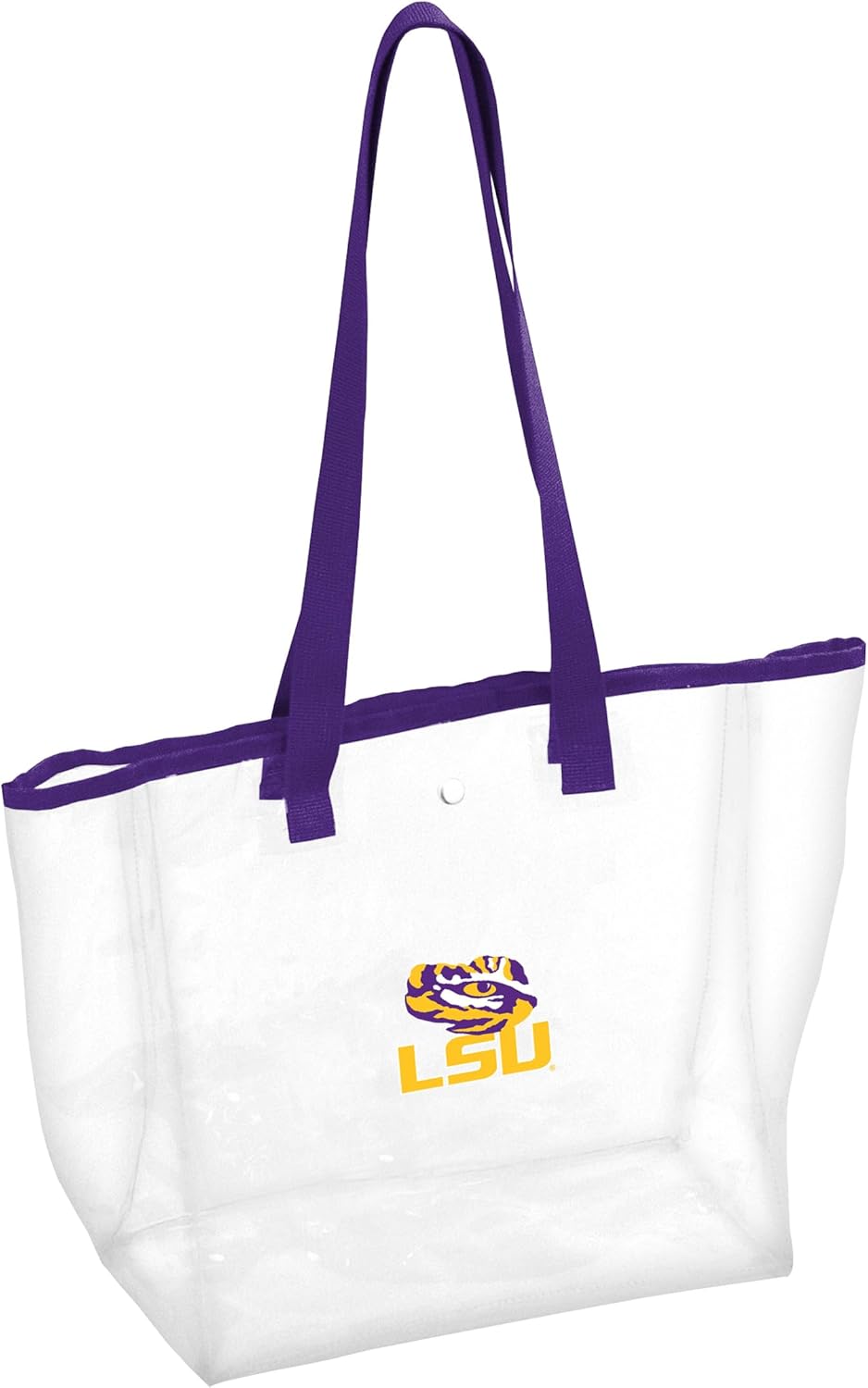 Logo Brands Officially Licensed NCAA Unisex Stadium Clear Tote, One Size, Team Color