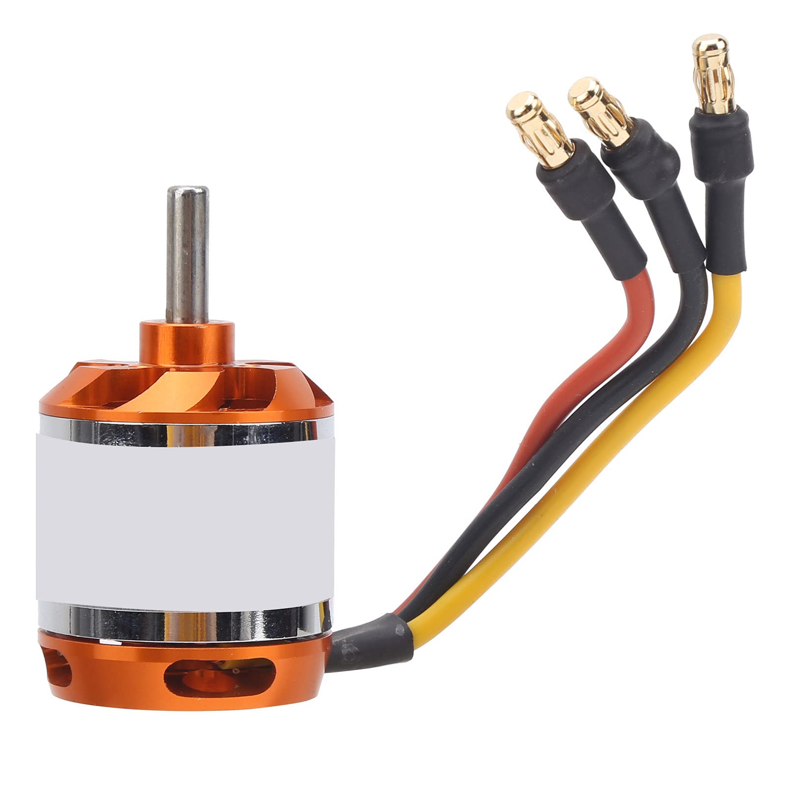 Motor sin escobillas D2836, fuerte alto rendimiento para avión RC de ala fija, naranja y plateado (750 kV)
