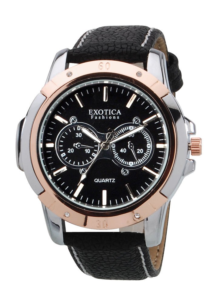 Exotica Black Dial Analogue Watch for Men (EFG-05-TT-DM-B) (B00K5M9GDU) Amazon Price History, Amazon Price Tracker