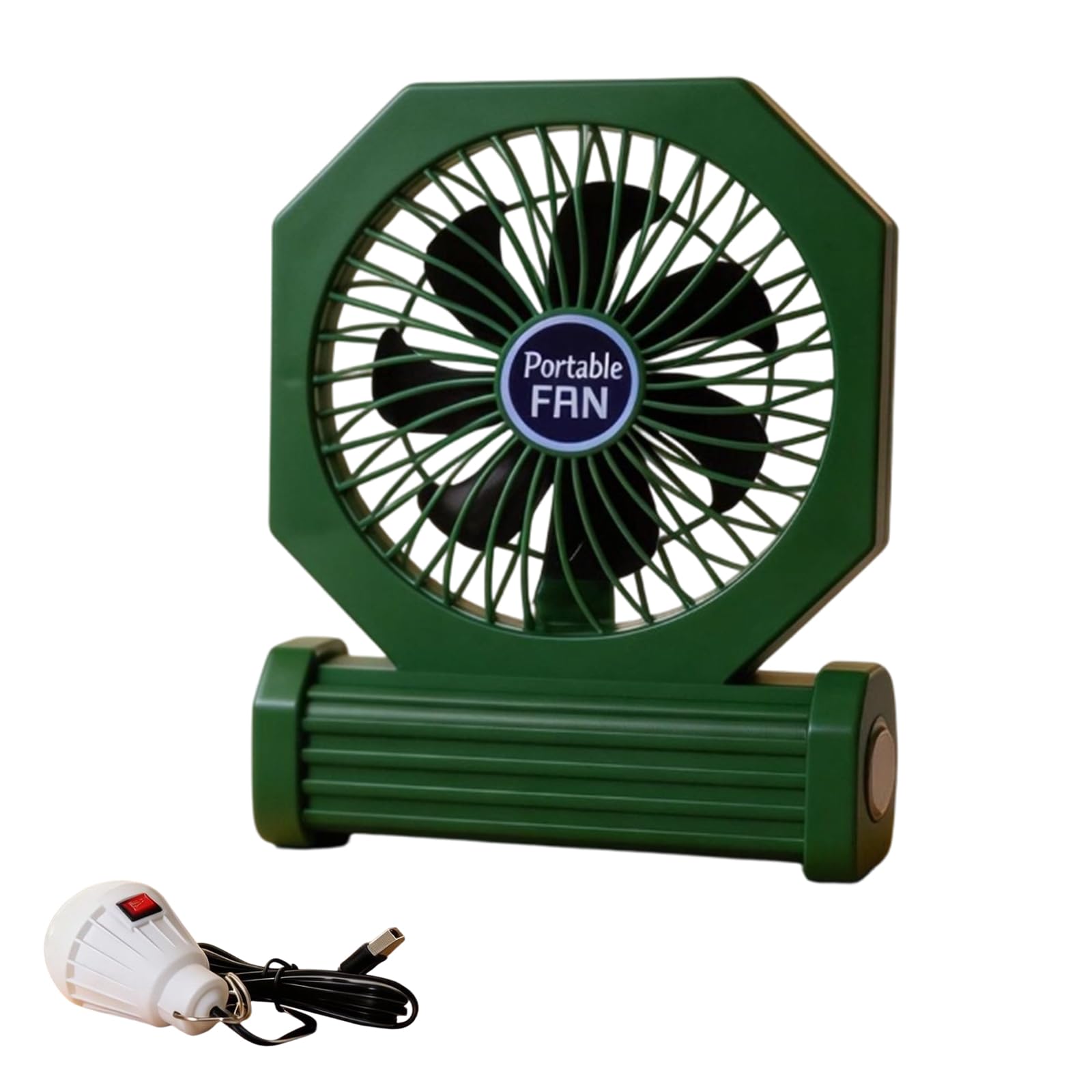 CAZSTYK Rechargeable Handheld Desk Fan with Light Portable Camping Fan Texture Suitable for Camping and Travel Use Rechargeable Outdoor with LED