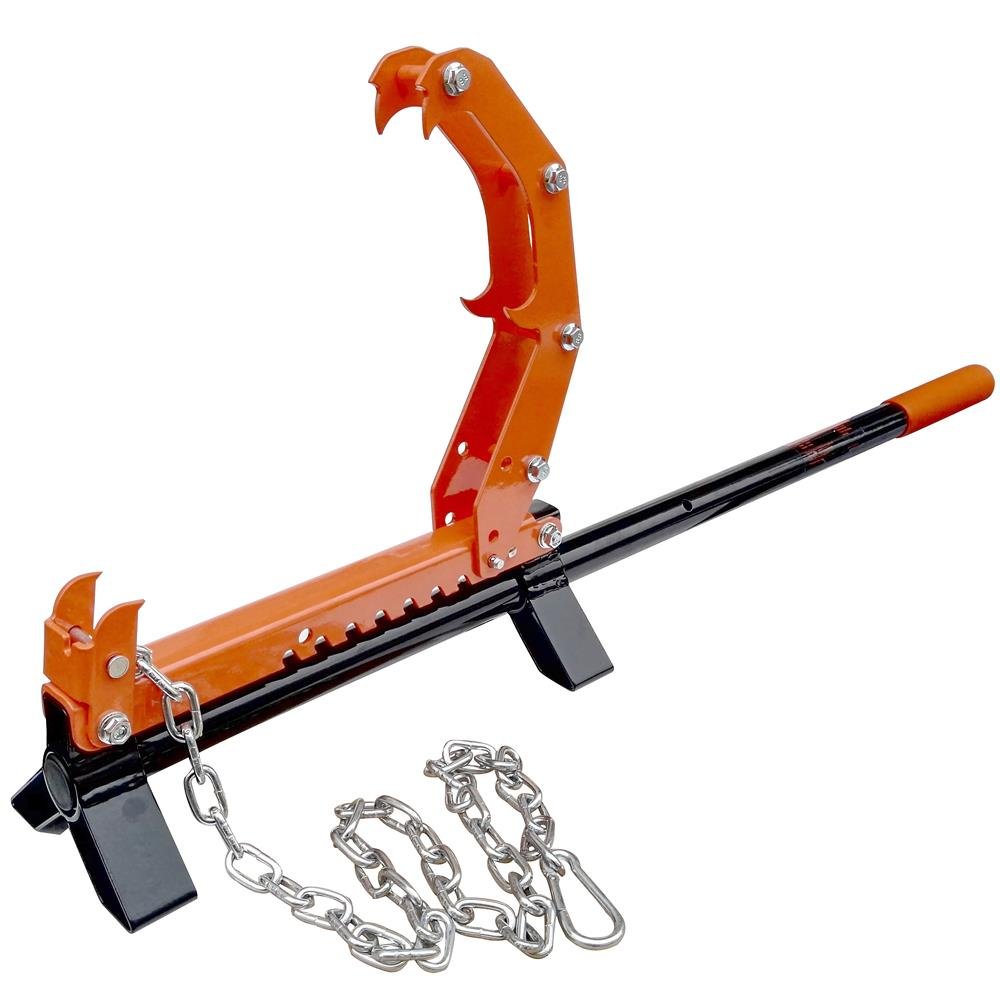 Fuxtec 5in1 Leva di abbattimento ad Artiglio Piegato 117cm - Ideale per l'abbattimento di Legna da ardere, giratronchi, voltatronchi Professionale