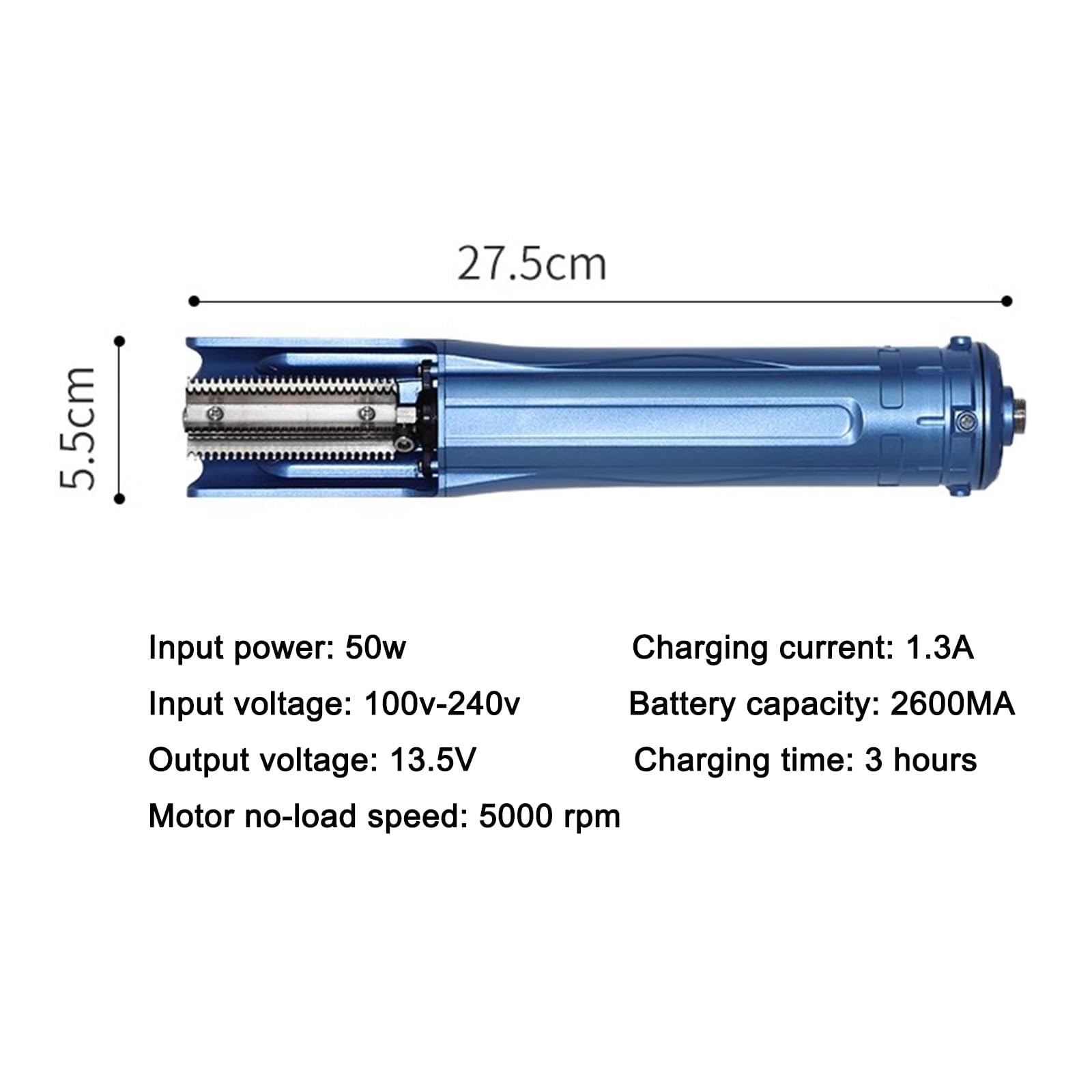 Scalpellatore elettrico senza fili per squamare il pesce, kit per pulire e squamare il pesce, velocità 5000 giri/min, lama in acciaio inossidabile, batteria ricaricabile integrata da 2600 mA, per cuoc