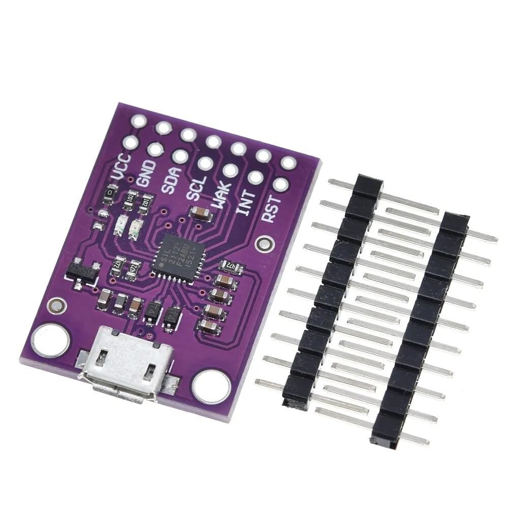 2 pièces Carte de débogage CP2112, Module de Communication USB vers I2C IIC, MicroUSB 2112 pour CCS811