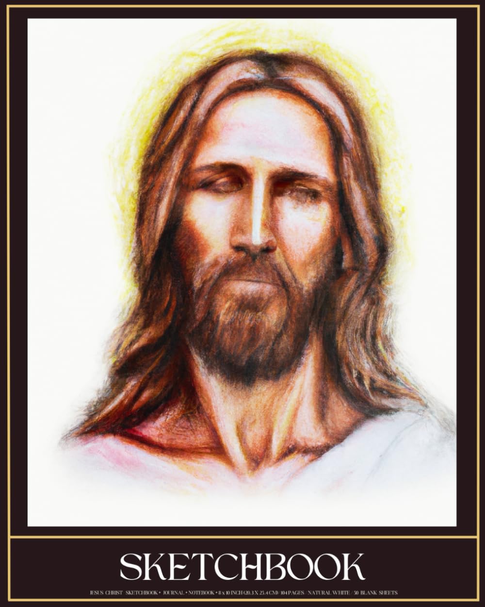 Jesus Christ Sketchbook: Christian Art Supplies Notebook for Teens Women Men Portrait of Jesus Religious Artwork Blank Journal for Prayer Scripture ... Jesus Christ Drawing and Sketching Book