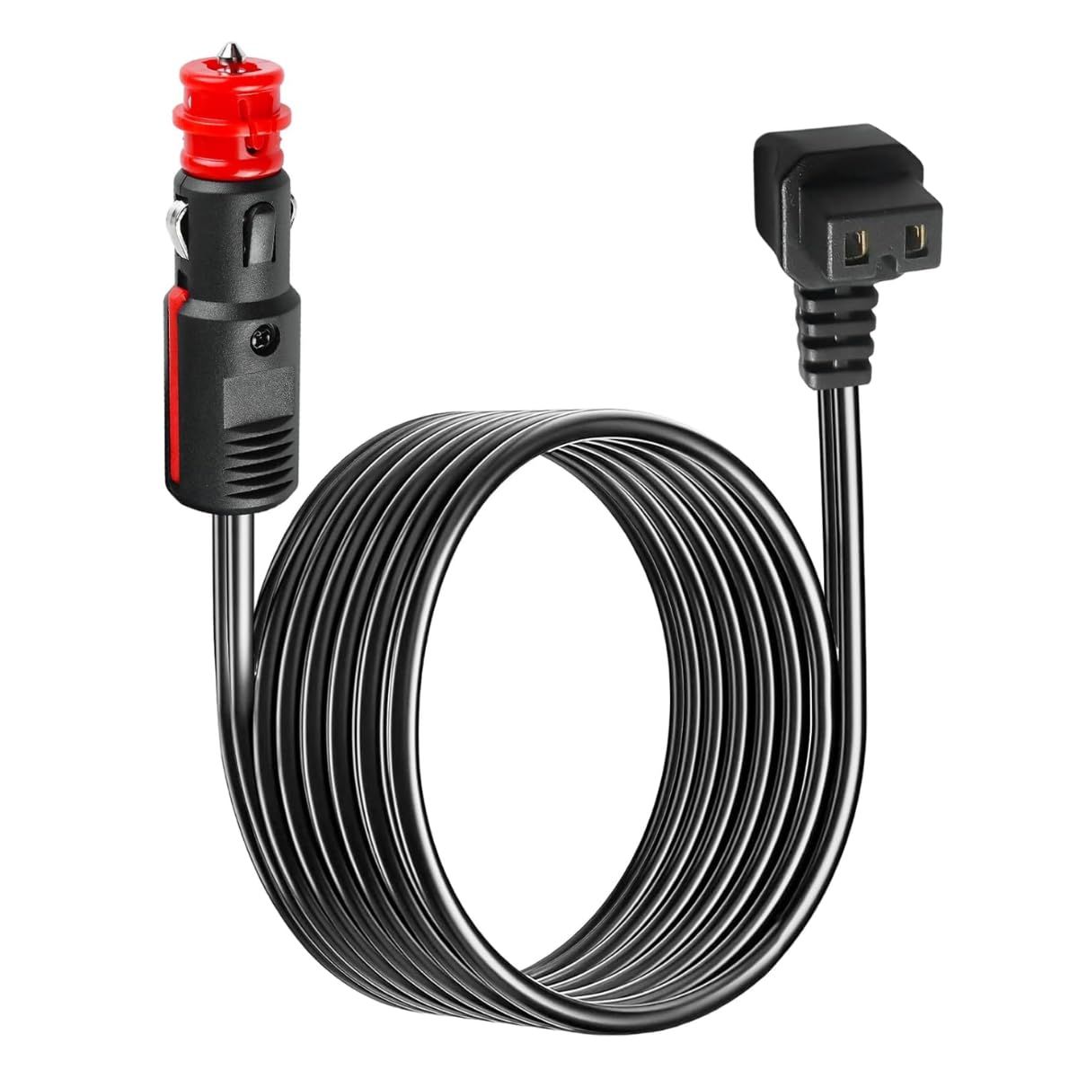 AromeLivii 12V/24V Verlängerungskabel für Kühlbox 3,5M – L-Form Zigarettenanzünderkabel für Dometic, Waeco, Alpicool, ICECO, ARB – KFZ Stromkabel Camping Wohnmobil Kühlbox Zubehör