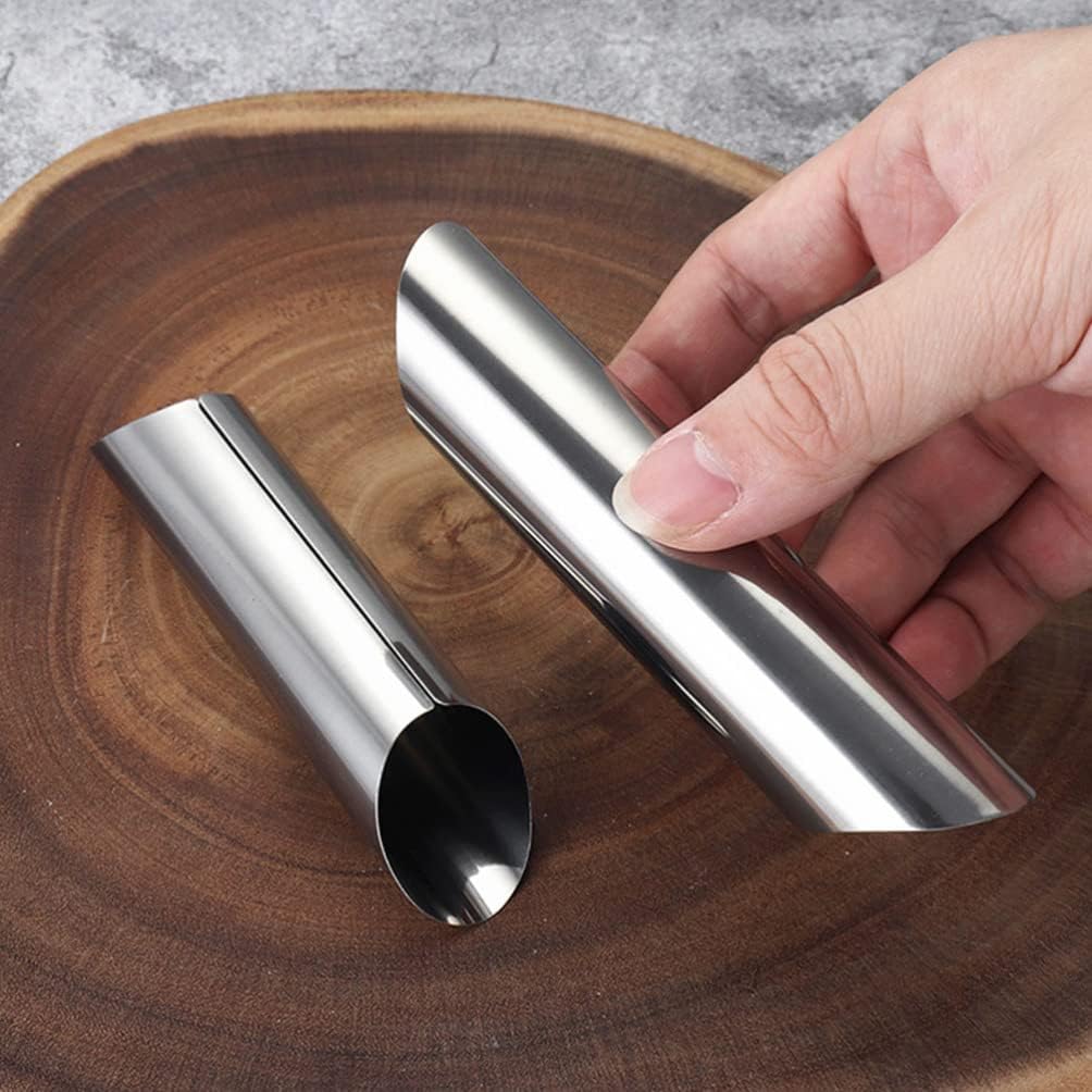 Hemoton 9pcs Stainless Steel Cream Horn Molds Non-stick Pastry Baking Tubes for Croissants and Cannoli for Home Baking and Special Occasions