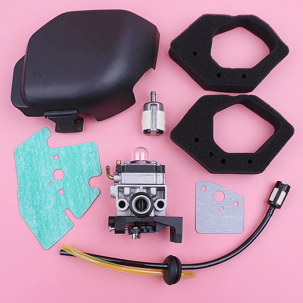 [Accesorios de herramientas] Herramientas de jardinería Conjunto de cubierta de filtro de aire de carburador compatible con Honda GX25 GX25NT HHT25S Kit de línea de filtro de combustible de aire Pieza