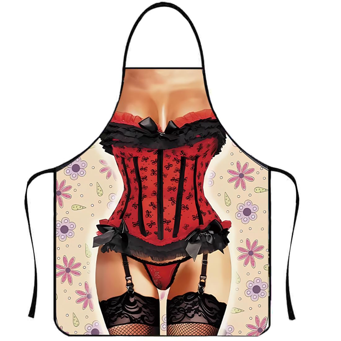 CATOR 1 pezzi Delantal Cocina Divertido, Delantal cocina mujer, Delantal Divertido mujer Sexy de Cocina Fiesta de Barbacoa Regalo de Adultos delantal cocina mujer