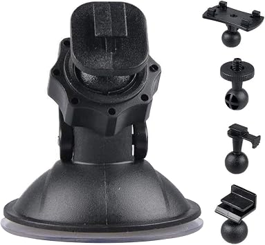 Dash Cam Mount Quick Release with 5 Adapters