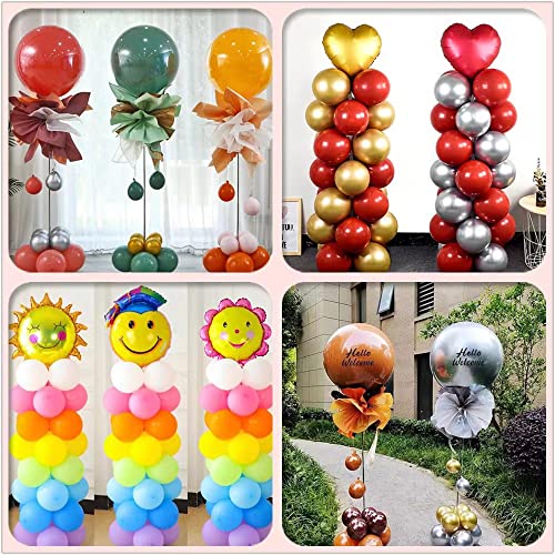 2 Sets Balloon Column Stand Kit, Balloon Stand, Balloon Arch Stand, 7 Feet Height Adjustable Balloon Tower Pillar with Reusable Metal Telescopic Design for Party Decoration - Image 4