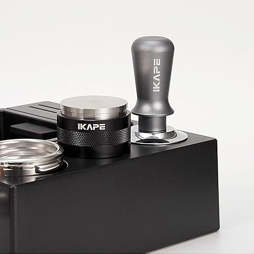 Miniatura 6 de IKAPE Manipulador de palma de 2.008 in, manipulador de café barista prémium con resorte calibrado, base de acero inoxidable 100% plana para máquina