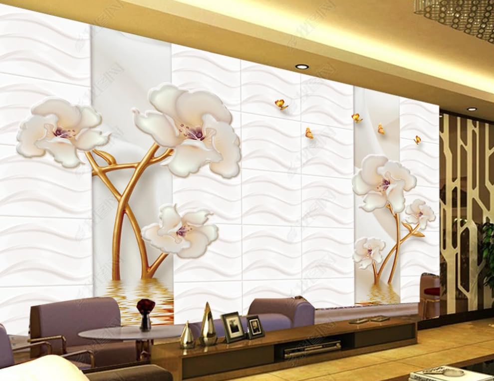 Papier peint intissé fleur grand format pour chambre et restaurant - 2