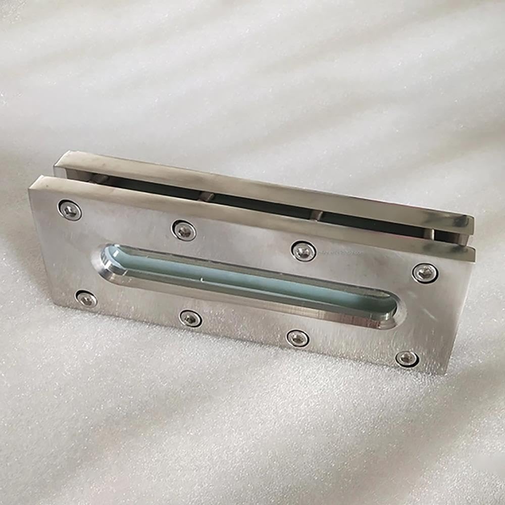 Ventana visor rectangular acero inox 304 tanque fermentación