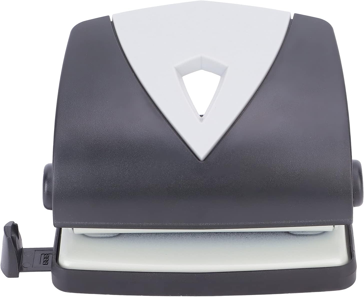 Hole Punching Machine, Saving Time and Energy Compact and Plastic Body Convenient for Positioning and Punching Manual Hole Punch for Office for Home(black)