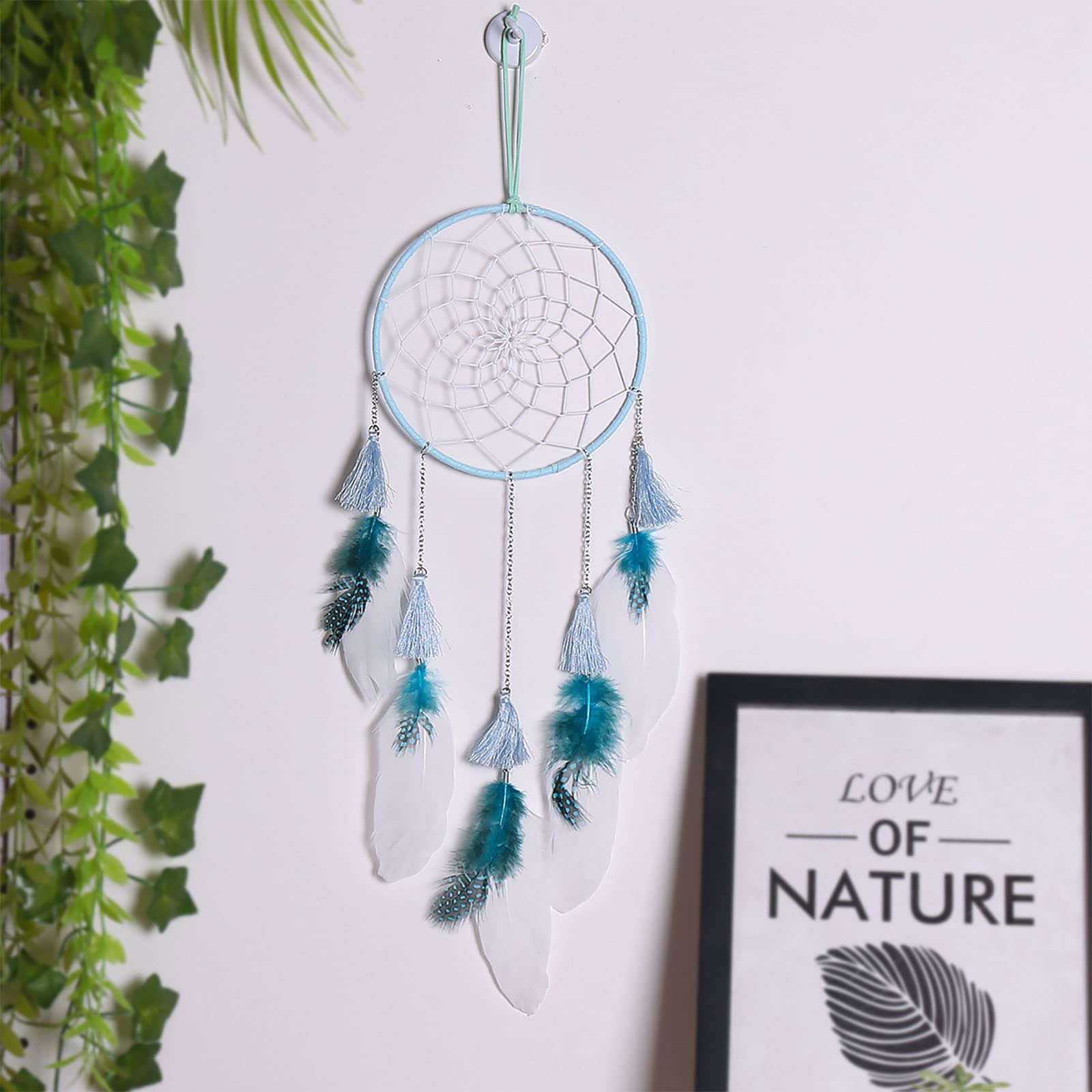 Traumfänger, handgefertigte Traumfänger mit Quaste, Traumfänger, Wandbehang, Dekoration for Zuhause, Kinderzimmer, Schlafzimmer