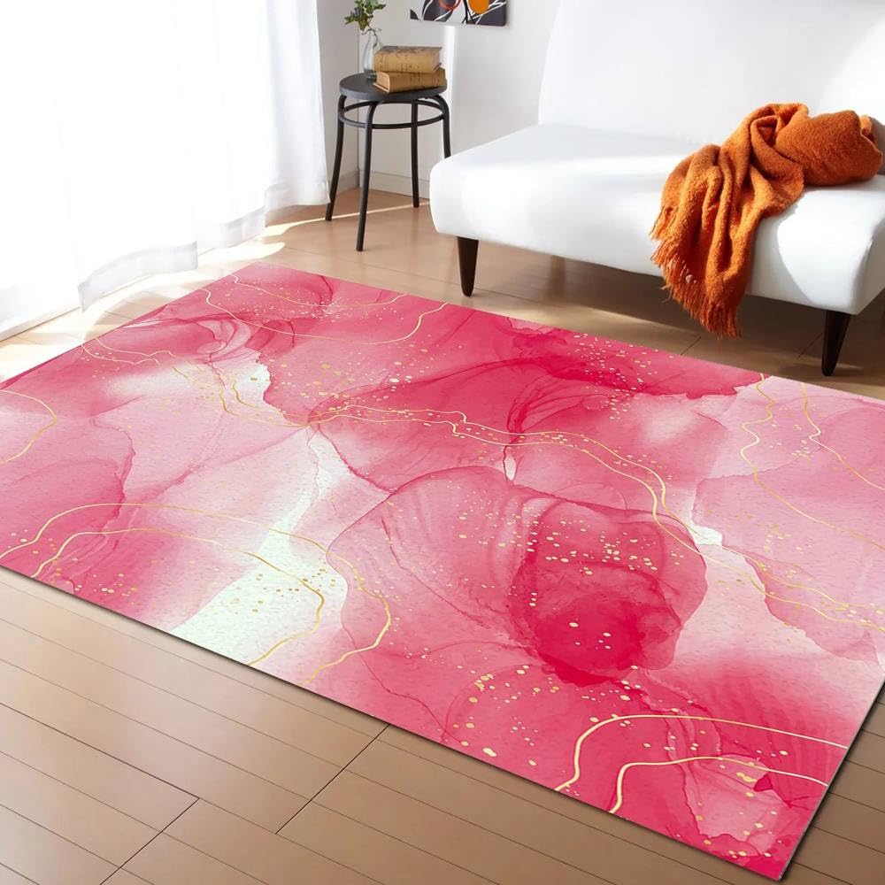 Tapis art texturé agate marbre 40x60cm élégant pour salon LKD00592