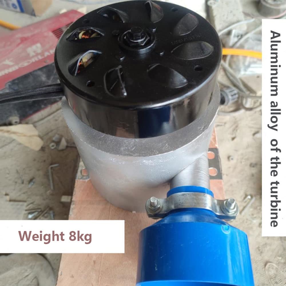 Generador de microturbina hidroeléctrica de 800 W - Turbina de agua de alta potencia de 220 V para uso doméstico, en campamentos y al aire libre - Generador hidroeléctrico pequeño y eficiente para a