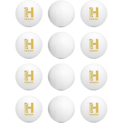 Heega Cricket Ball White Non Toxic 50Gm Pack of 12