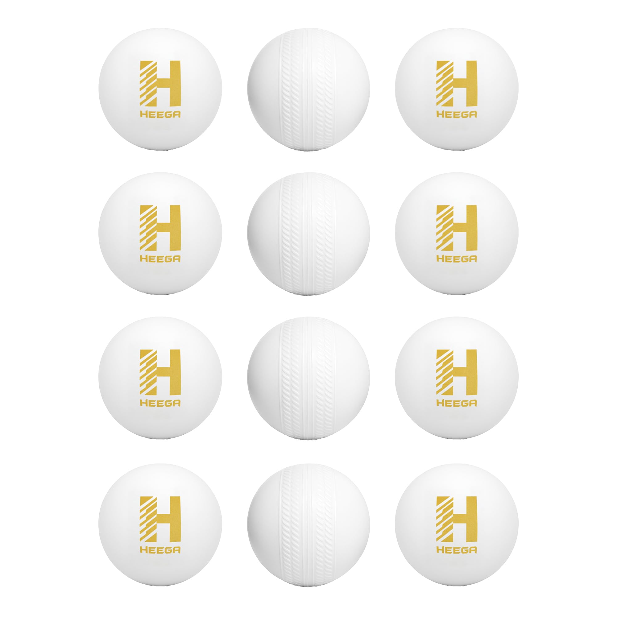 Heega Plastic Cricket Ball White Non Toxic (Pack of 12 | 30gm Per Ball)-image-34