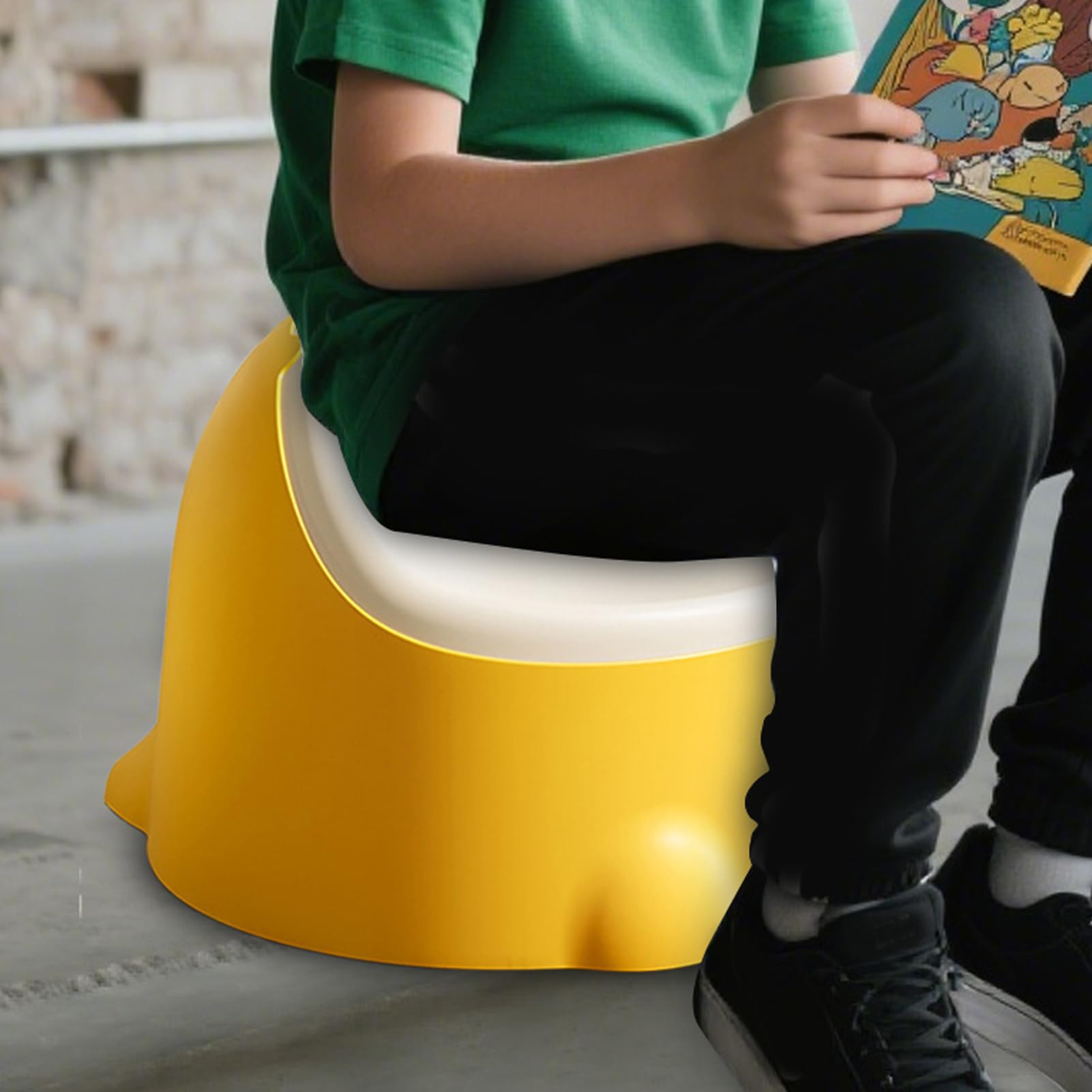 Taburete Infantil Antideslizante Y Antiderrapante, Portátil Y Apilable | Asiento de Alimentación de Dinosaurio Niños, Chicos, Interior, Cocina, Baño, Dormitorio, Sala De Estar, Aula, Guardería,
