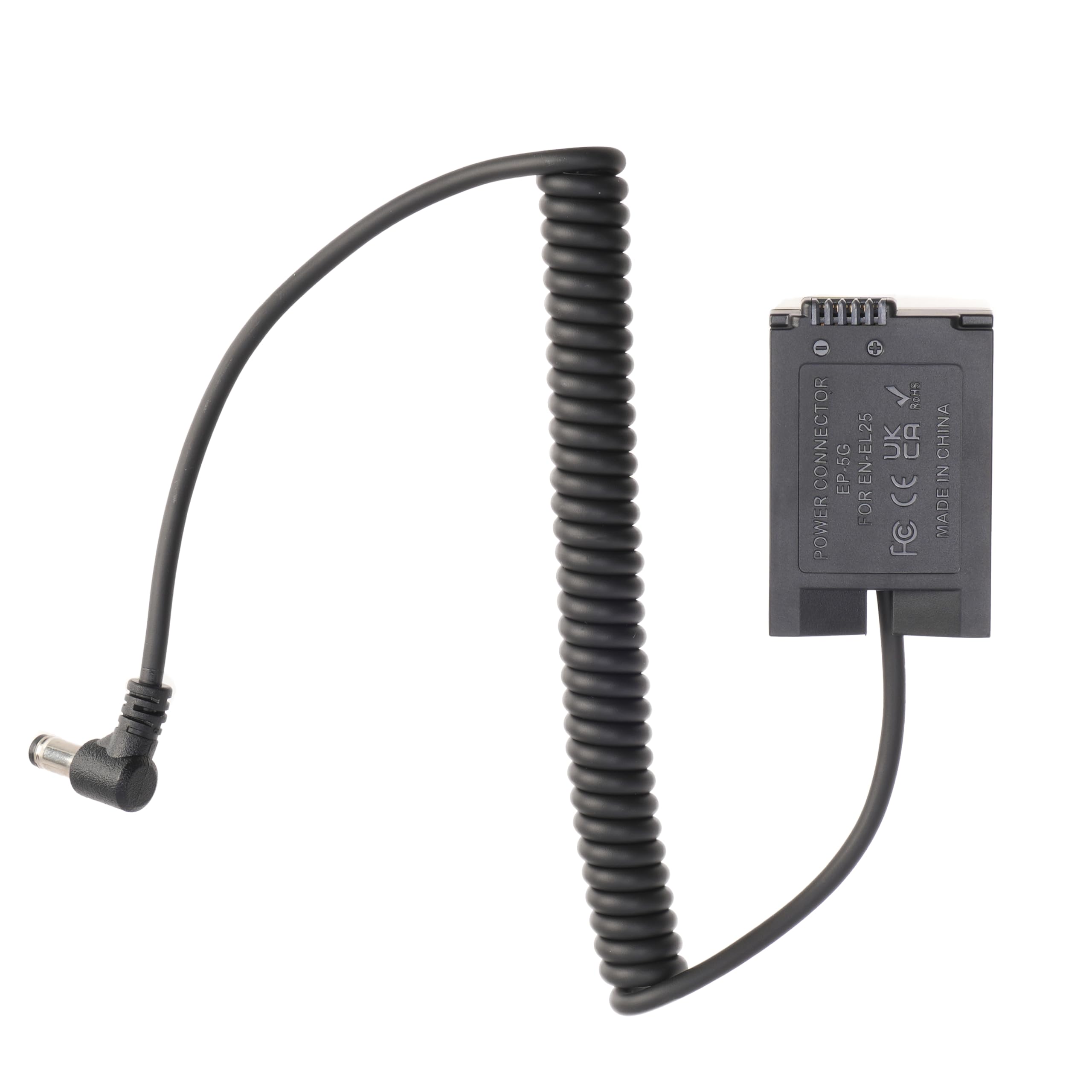 Hersmay EN-EL25 Dummy Battery with DC Adapter for Nikon Z50, Z 30, Z fc Digital Cameras Replacement of EN-EL25 EN-EL25a Battery