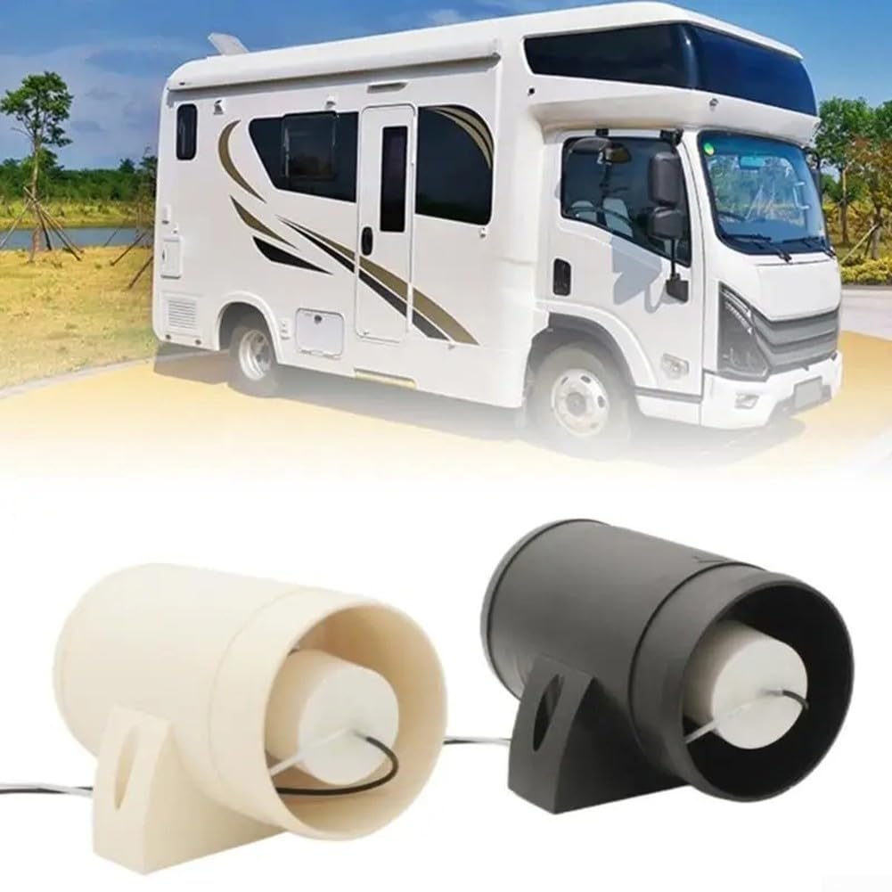 Souffleur d'air en ligne 12 V économe en énergie pour bateaux, idéal pour la ventilation de cale et de cabine (noir)