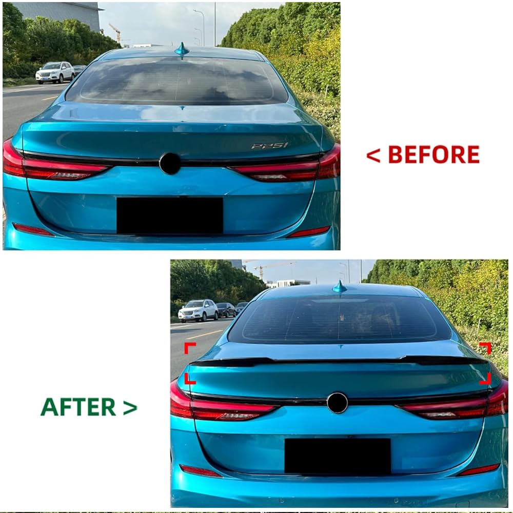 Glänzender schwarzer Heckspoiler für BMW 2er-Serie F44 Gran Coupe 2020–2024, ABS-Kunststoff, hochfester Kofferraumspoilerflügel
