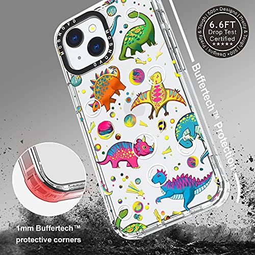 Mosnovo Compatible With Iphone 13 Case, Dinosaur Planet Print For Girl Women Men [ Buffertech™ Impact ] Transparent Tpu Bumper Clear Phone Case Cover Designed For Iphone 13 6.1 Inch #TOP4