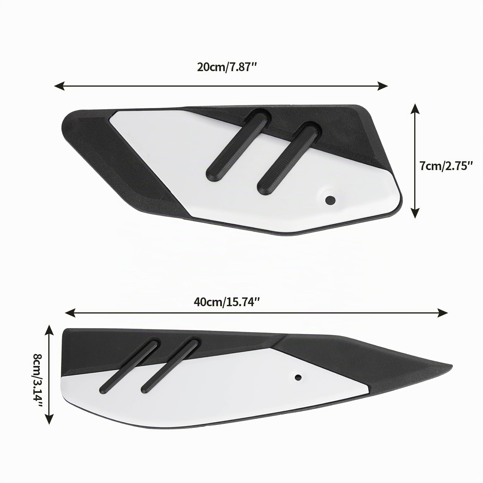 Estriberas Reposapiés Delanteros para Xmax 300 125 250 400 2017 2018 2019 2020 2021 2022 2023 2024, PSLER Pedal de Conductor Accesorios Decorativos para Motocicleta(Plata)