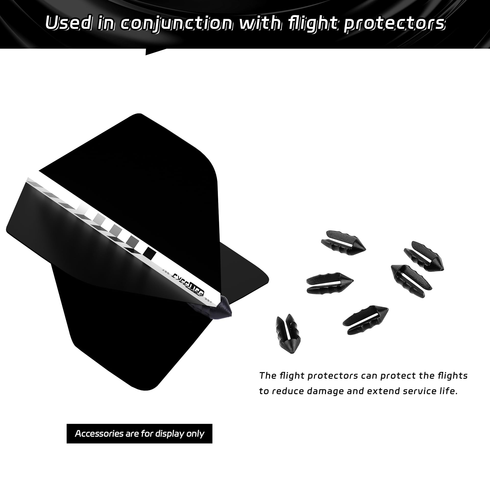 Set 15 Freccette Standard CyeeLife - Design Serpente Nero, Per Gioco E Sport - Foto 3