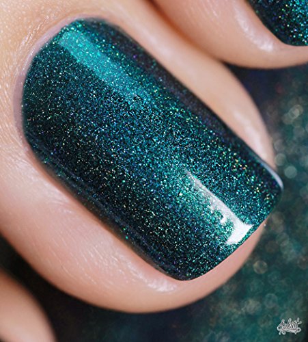 Image of ILNP Fall Semester - Deep Dark Teal Holographic Nail Polish