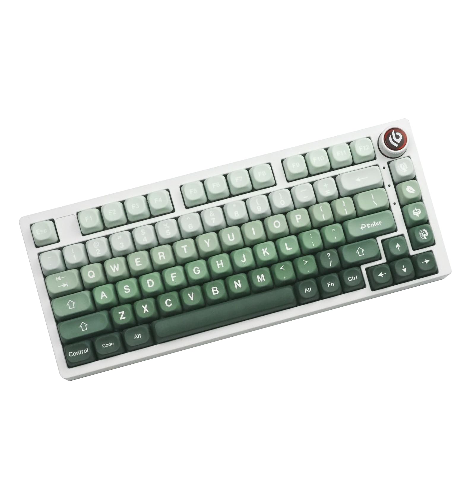 Gradient MOA Profile Keycap 132 klawisze PBT Top Print pięciostronny Dye Sub niestandardowe nasadki klawiszy do klawiatury mechanicznej 60 75 100% MX (szary 132)