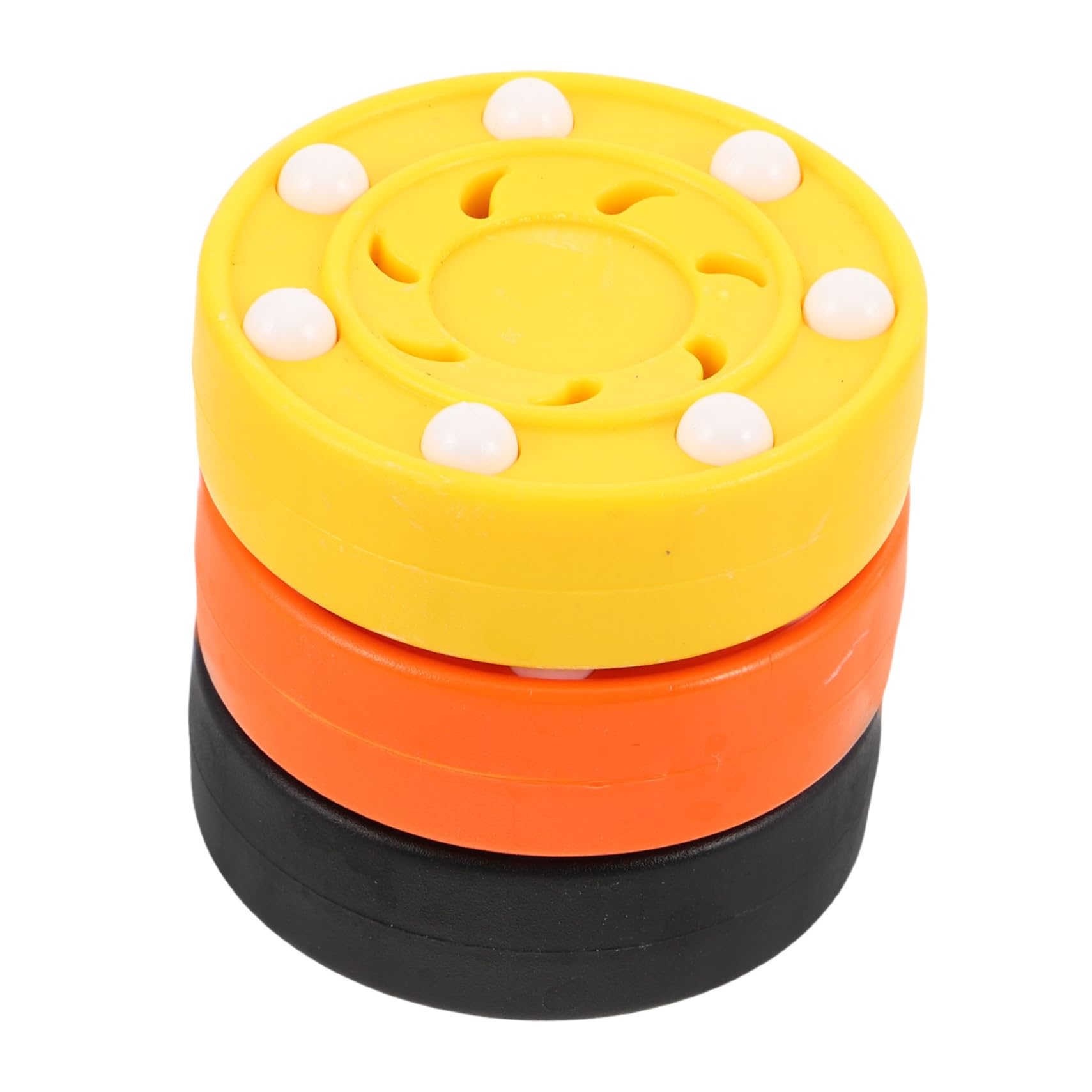 3 Piezas Bolas de Roller Hockey para Entrenamiento y Práctica Fácil de Agarrar Deslizamiento para Interior y Exterior