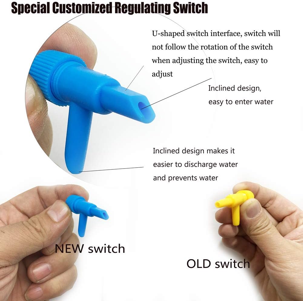 Update Automatic Plant Watering Devices, Universal Self Watering Spikes with Slow Release Control Valve Switch System Suitable for All Bottles, Vacation Drip Irrigation Watering Gardens& Lawn (12PCS) : Patio, Lawn & Garden