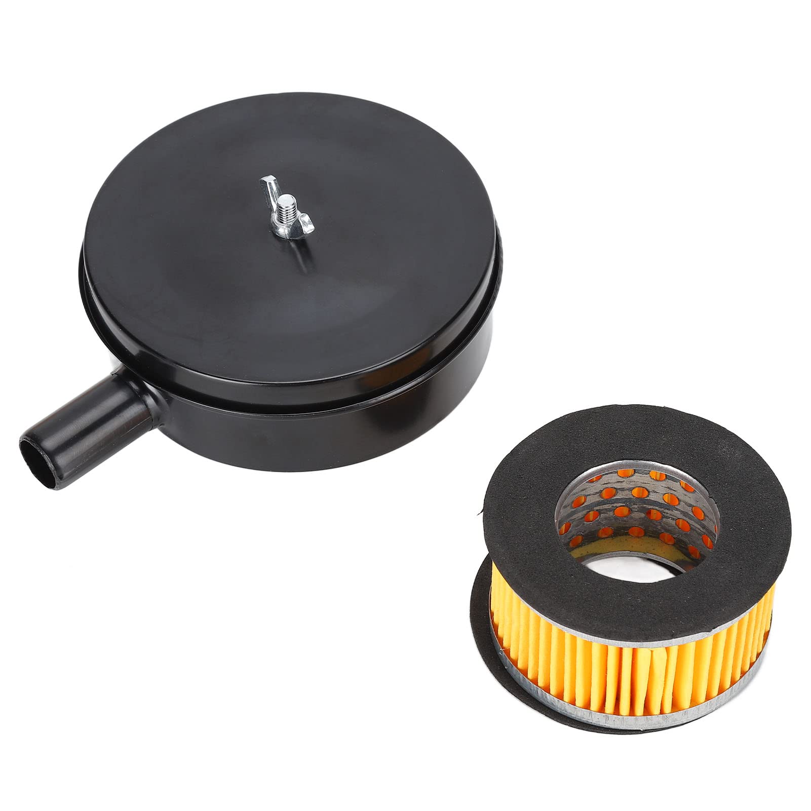 Black No Muffler for Blowers Boilers PortsPlastic Cellent Alternative Filter Intake Filter Filter MufflerNo Muffler ((iron))