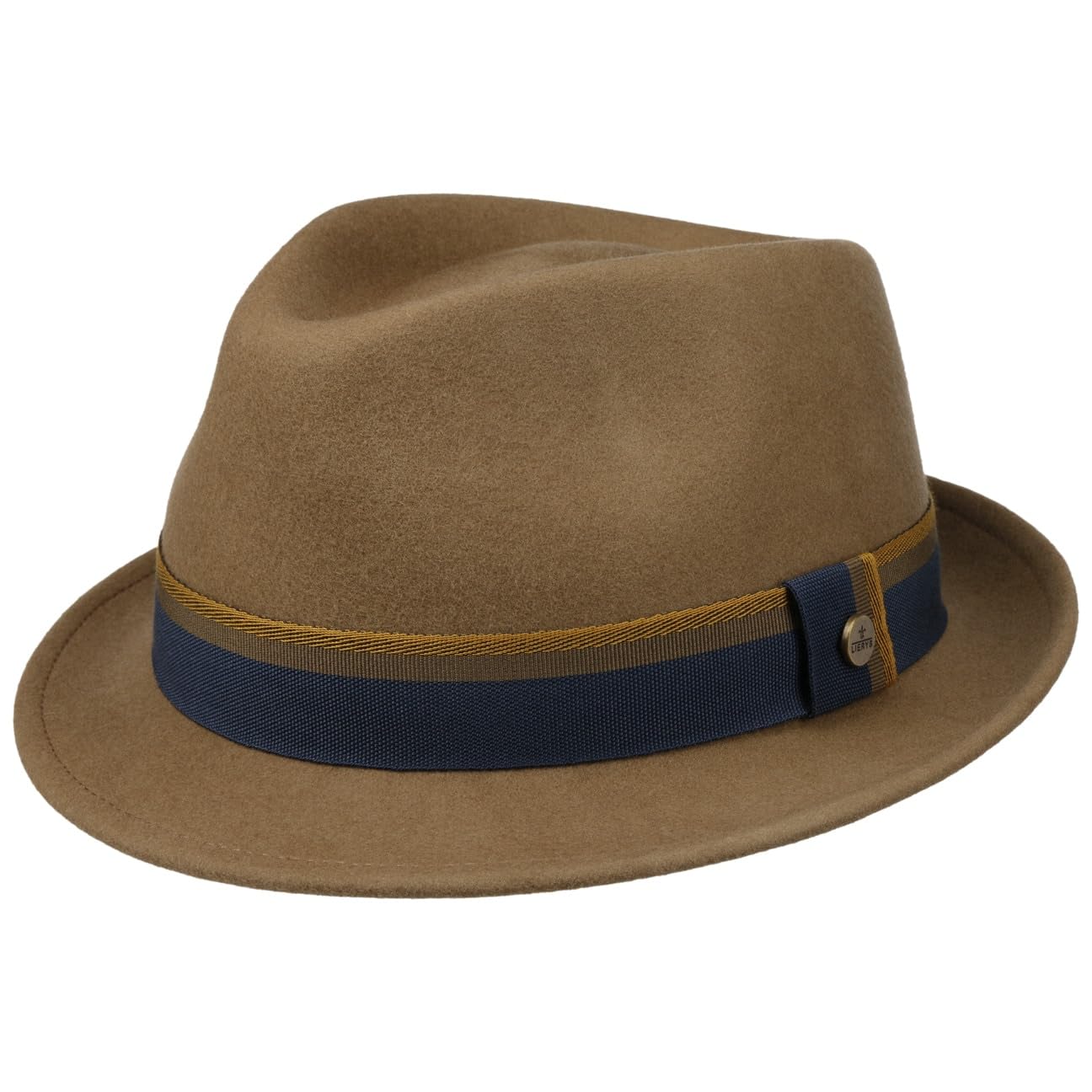 Lierys Donmalo Trilby Fedora Hat Packable Wool Unisex Summer Winter Brown M (56-57 cm)