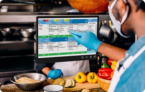 Miniatura 2 de Gechic Monitor táctil industrial T151A de 15.6 pulgadas, HDMI, USB-C de ganancia integrada IC de transmisión larga, montaje VESA, tacto de alta