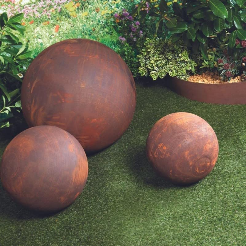 Bola oxidada corten (40 cm)