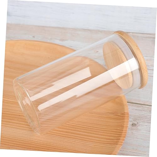 Miniatura 7 de BESTOYARD Tarro de té suelto para dulces, 3 piezas, recipiente hermético de vidrio para alimentos con tapa, recipiente de vidrio hermético para