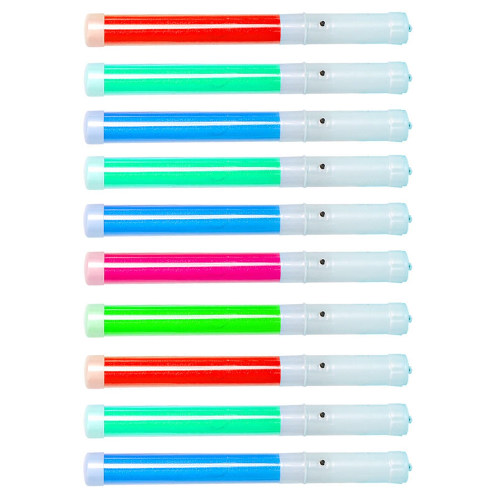 Buxuaaaa 10 10Pcs Glowing Sticks Party Supplies with 3 Light Modes Flashing Bright Lightsticks for Concert Halloween Carnivals Party Light Stake