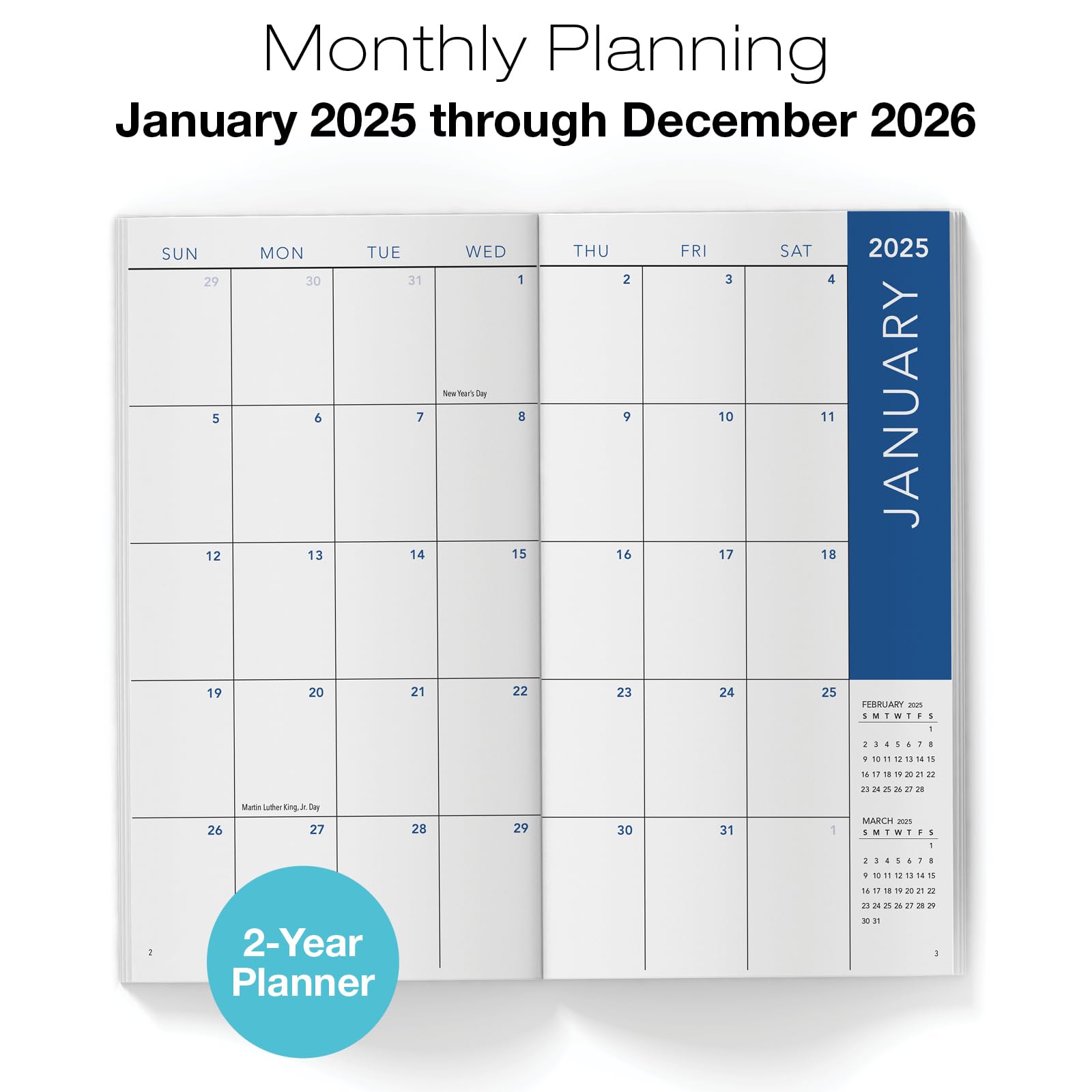 Snapklik.com : 2-Year Monthly Pocket Planner/Pocket Calendar, 35"x65