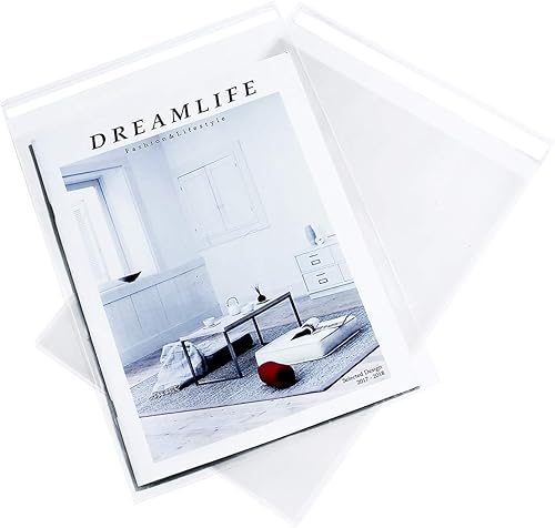 Miniatura 2 de DeELF Bolsas de celofán transparente de 9 x 12 pulgadas, 400 bolsas de sellado autoadhesivas a granel, bolsas de plástico para violonchelo para