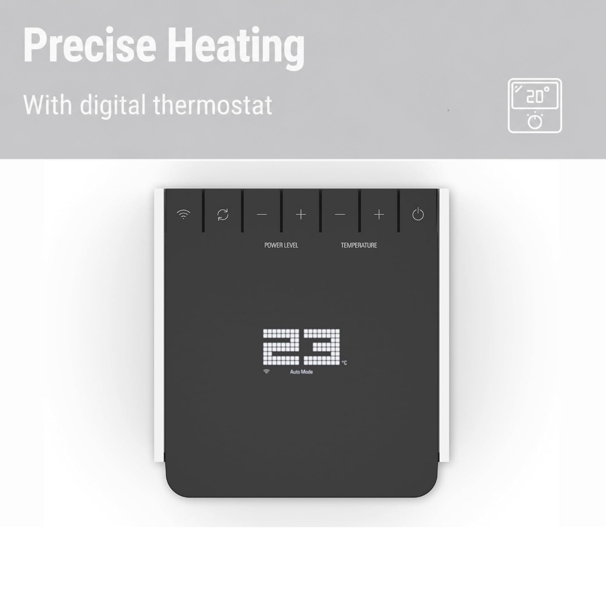 Stadler Form Sam - Radiador de ventilador con WiFi, elemento calefactor de cerámica PTC, modo automático, termostato, protección antivuelco, 4 niveles de potencia, 700 a 2000 W, móvil, eficiente