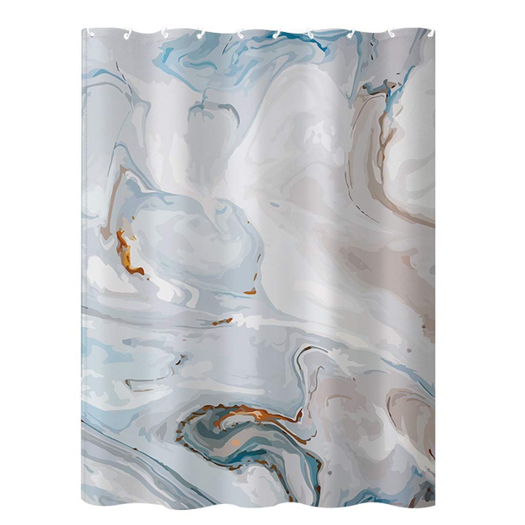 Rideau de douche tissu imperméable contre les éclaboussures et l'humidité 240x200