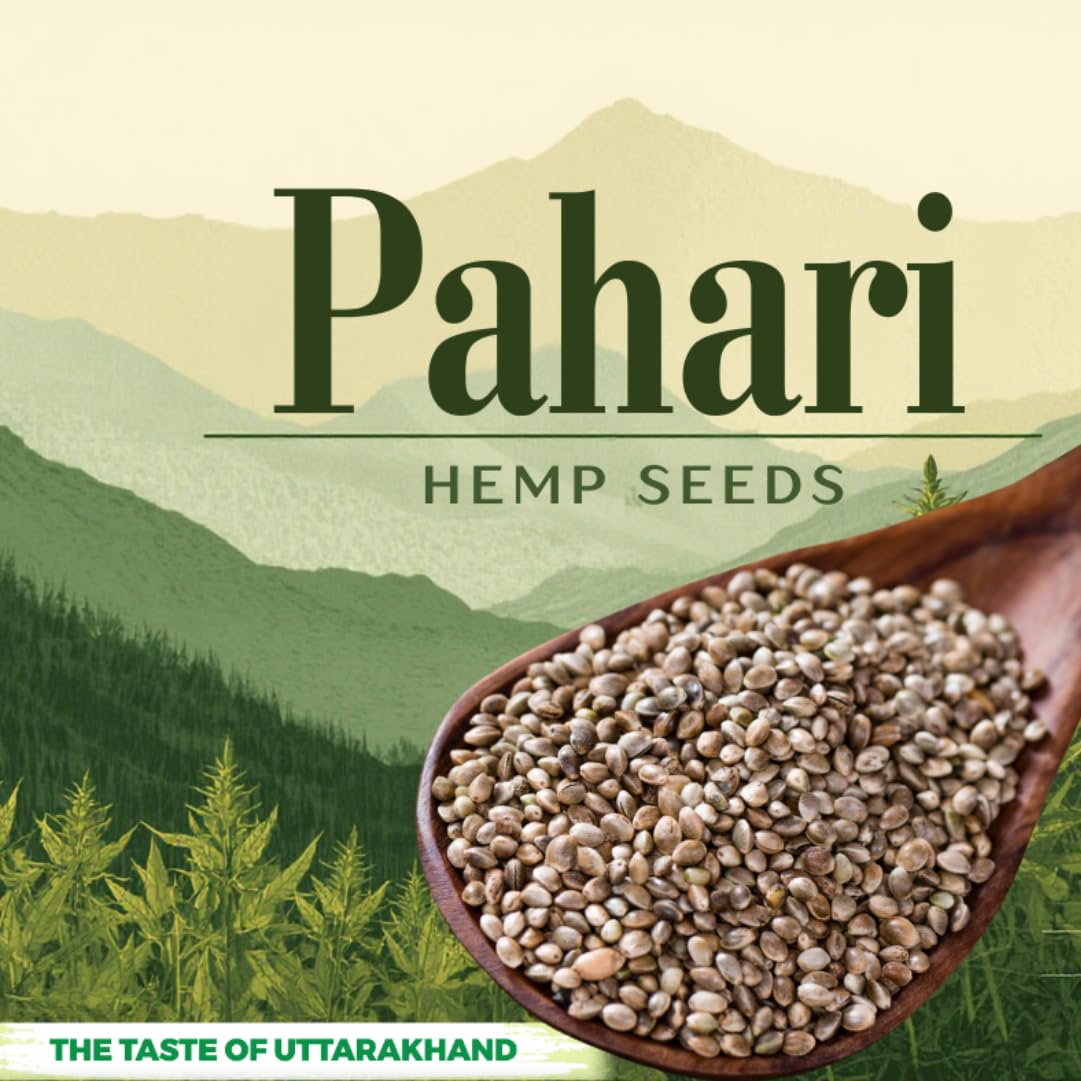 Kudaal Himalayan Hemp Seeds 200g x 2 Pack | Raw Whole Edible Hemp for Eating | High Protein Superfood | Rich in Omega 3, Omega 6 & Fiber | Vegan, Keto & Gluten Free | Perfect for Smoothies, Salads & Daily Nutrition 2
